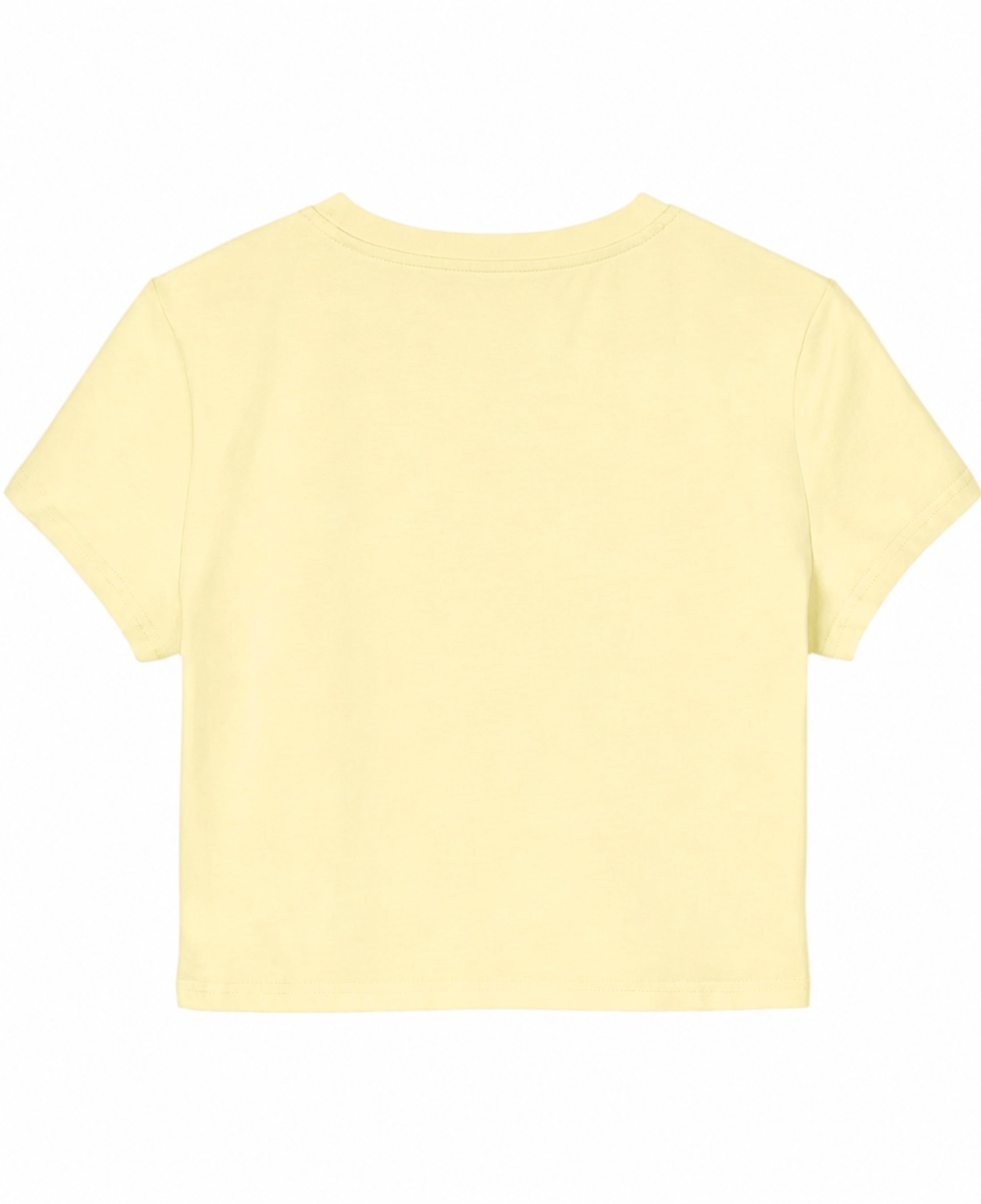 Butter Yellow Baby Tee Back Design
