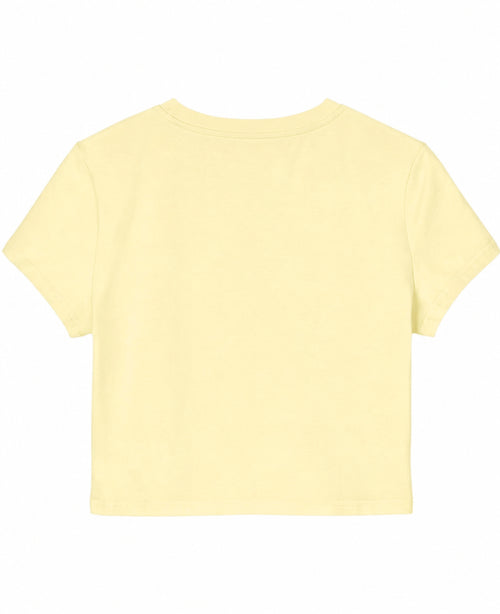 Butter Yellow Baby Tee Back Design