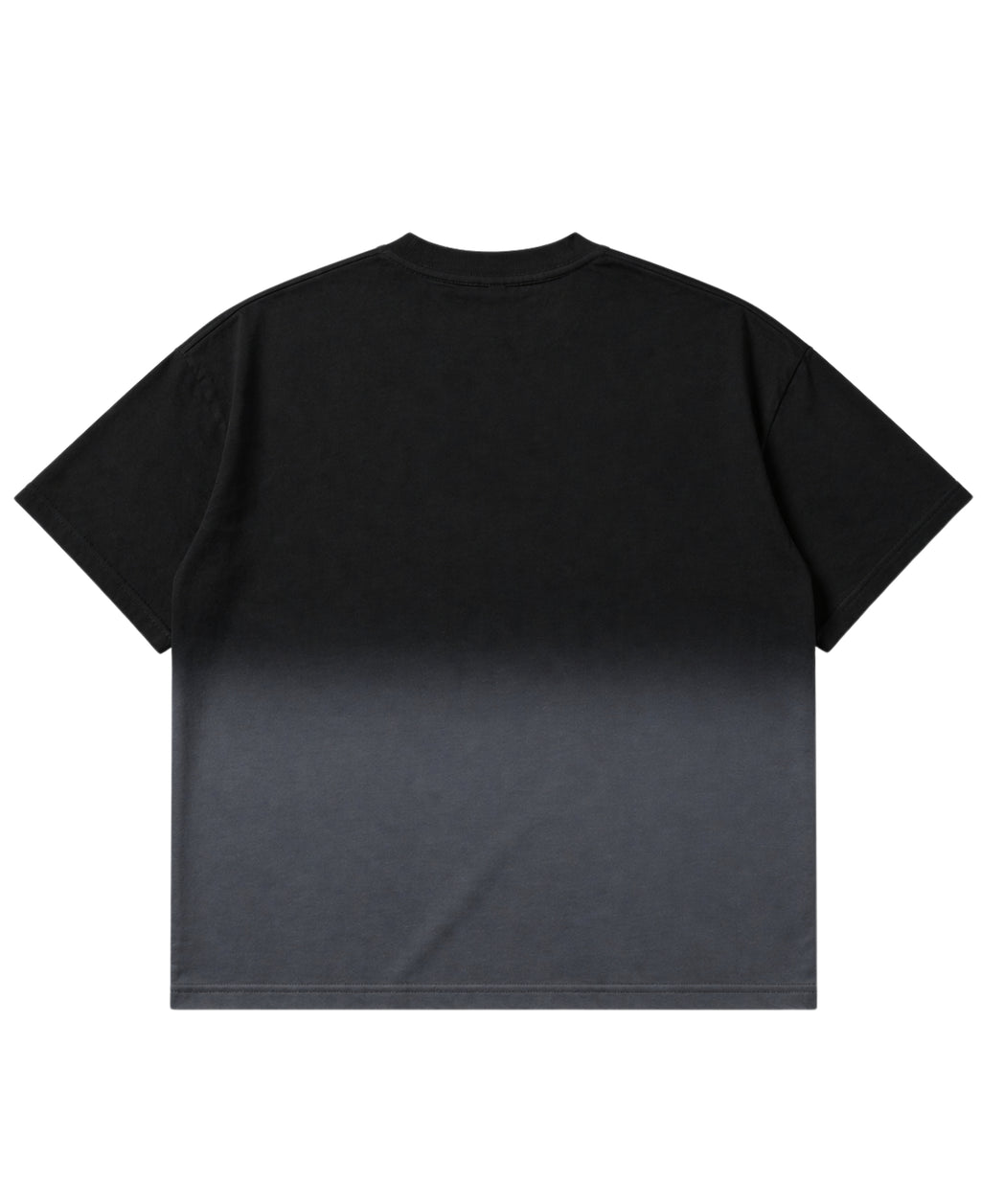 Black Ombré Wash Boxy Fit T-shirt Back Design