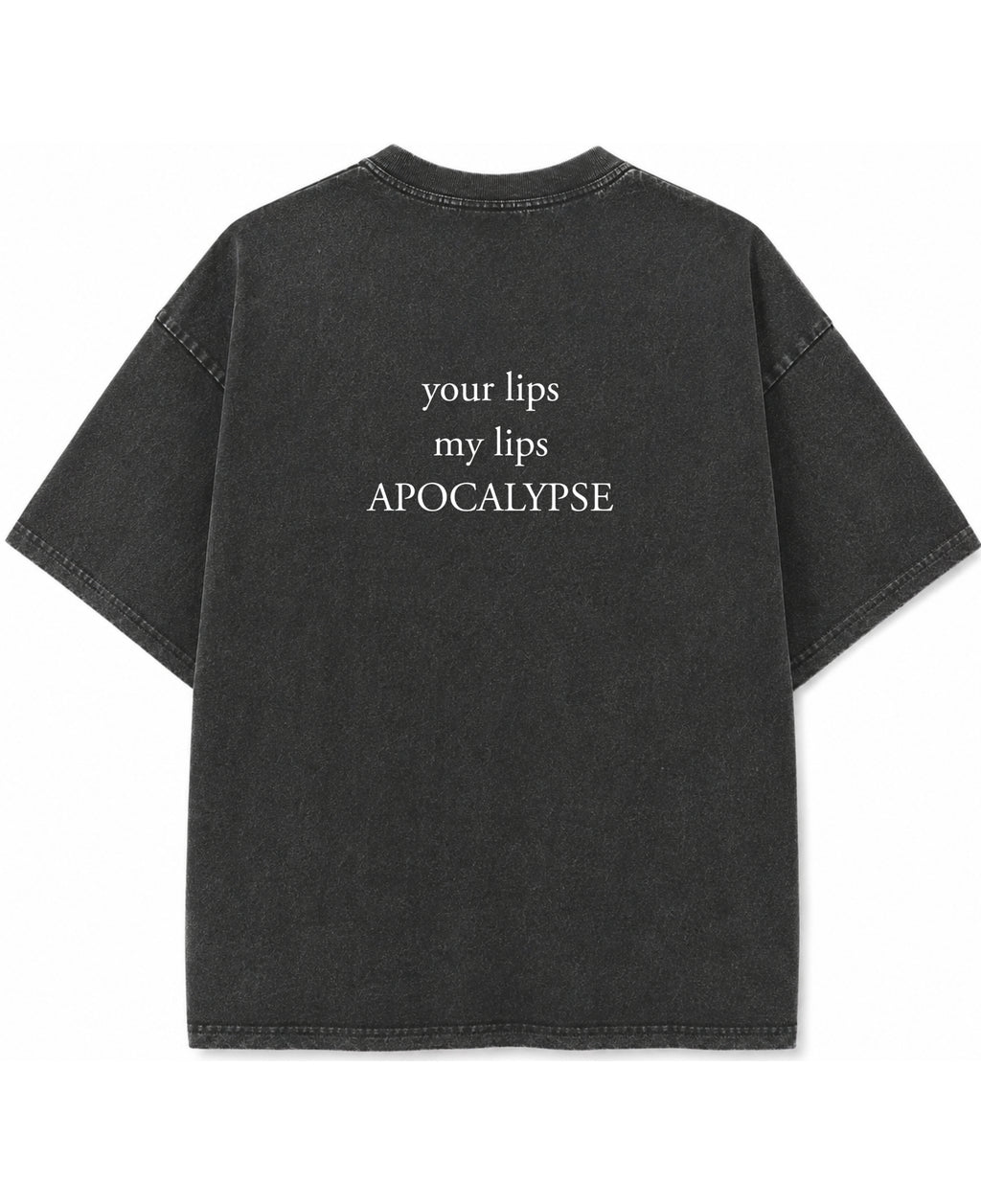 Vintage Fade Wash Oversized T-shirt Back Design