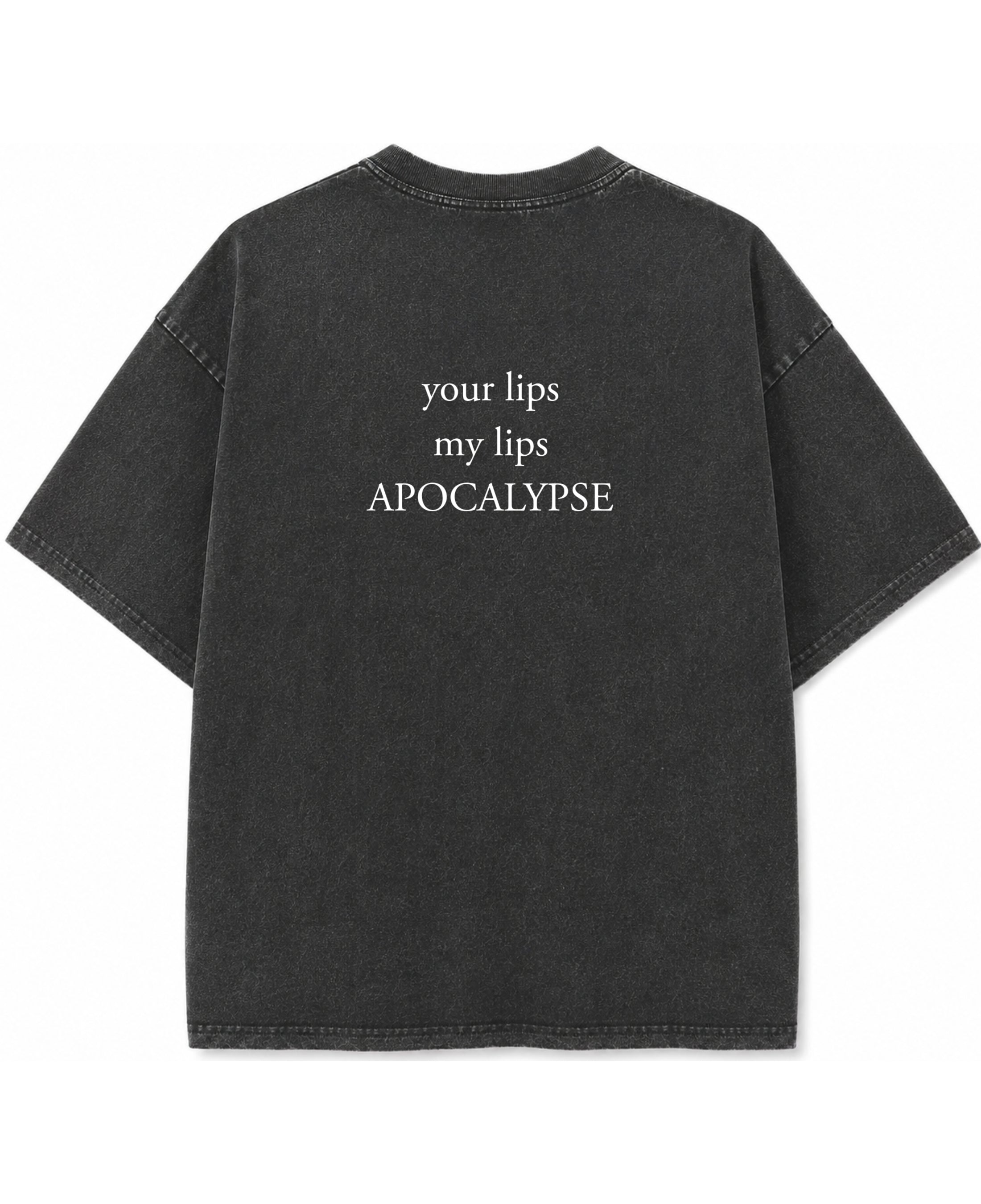Vintage Fade Wash Oversized T-shirt Back Design