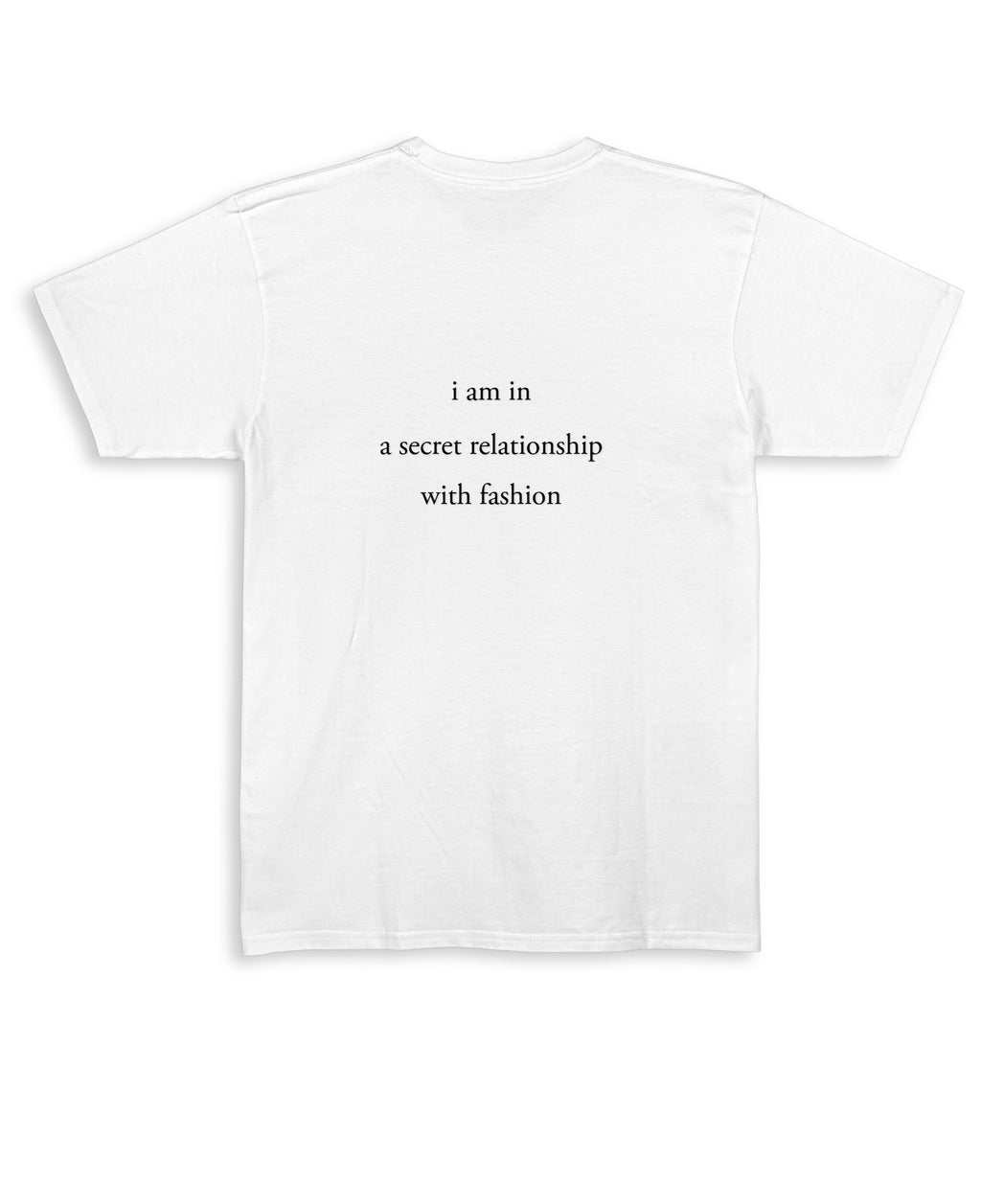 White Regular Fit T-shirt Back Design