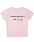 Baby Pink Baby Tee Front Design